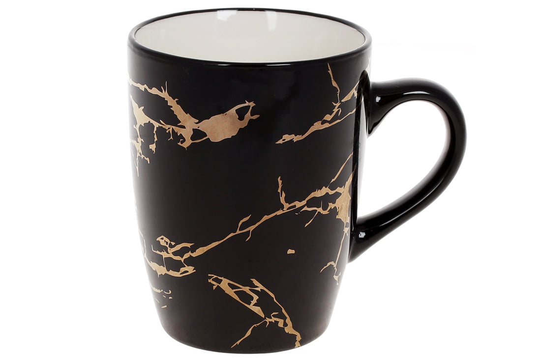 Кухоль порцеляновий Black Marble, 360мл 905-238